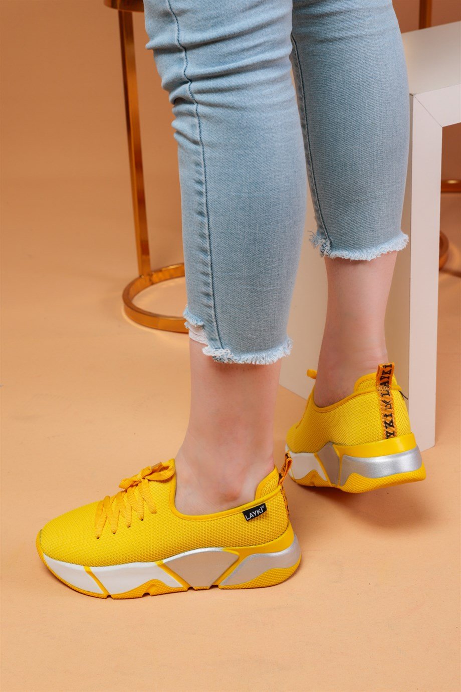 002010730000002LAYKİKADINlayki.com | Popi  Sarı Renkli Kadın Spor AyakkabıLAYKİ SPOR AYAKKABI 002010730000002