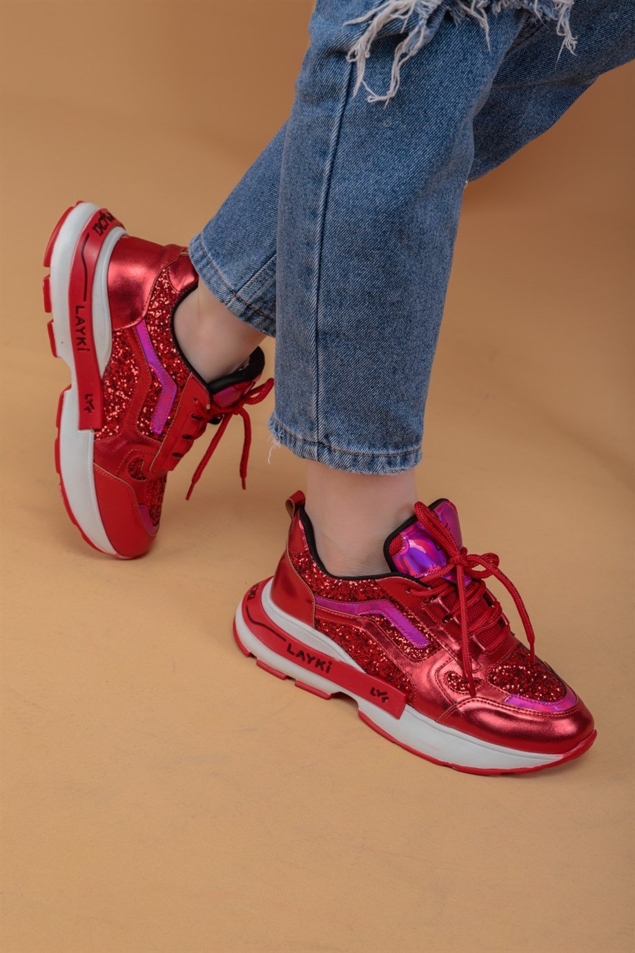 103010310000001laykiYürüyüş Ayakkabısılayki.com | Shawn Kırmızı Renkli Kadın Sneaker Shawn Kırmızı Renkli Kadın Sneaker