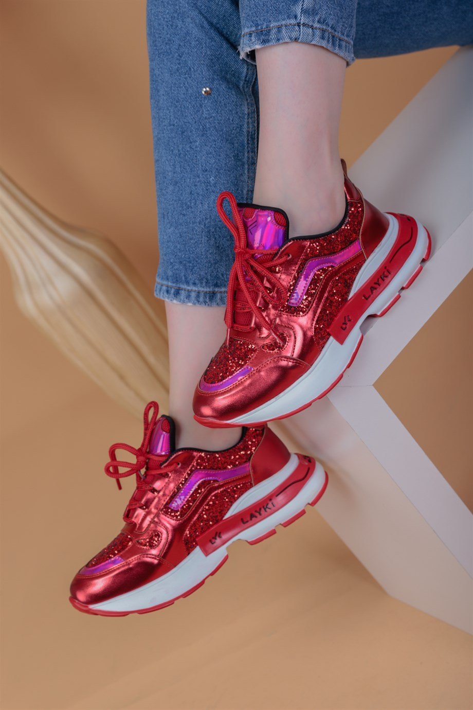 103010310000001laykiYürüyüş Ayakkabısılayki.com | Shawn Kırmızı Renkli Kadın Sneaker Shawn Kırmızı Renkli Kadın Sneaker