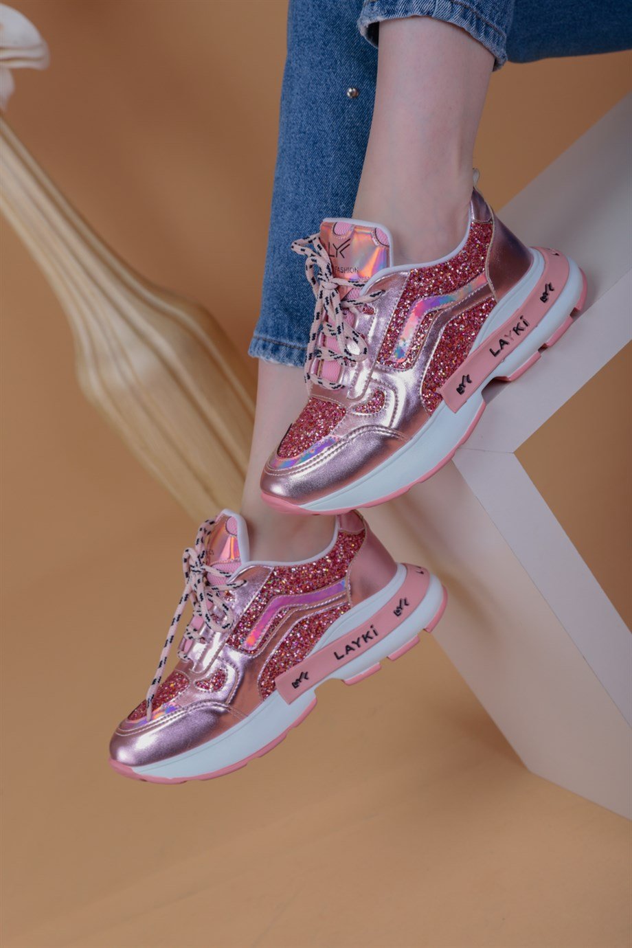 103010310000001laykiYürüyüş Ayakkabısılayki.com | Shawn Pudra Renkli Kadın Sneaker Shawn Pudra Renkli Kadın Sneaker
