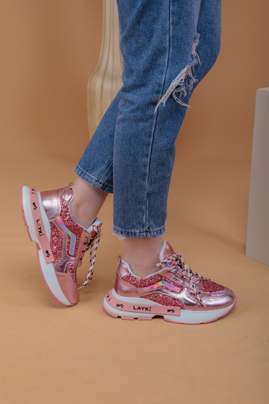 103010310000001laykiYürüyüş Ayakkabısılayki.com | Shawn Pudra Renkli Kadın Sneaker Shawn Pudra Renkli Kadın Sneaker