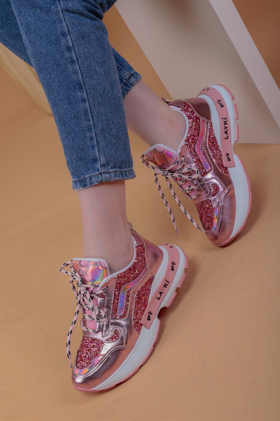 103010310000001laykiYürüyüş Ayakkabısılayki.com | Shawn Pudra Renkli Kadın Sneaker Shawn Pudra Renkli Kadın Sneaker