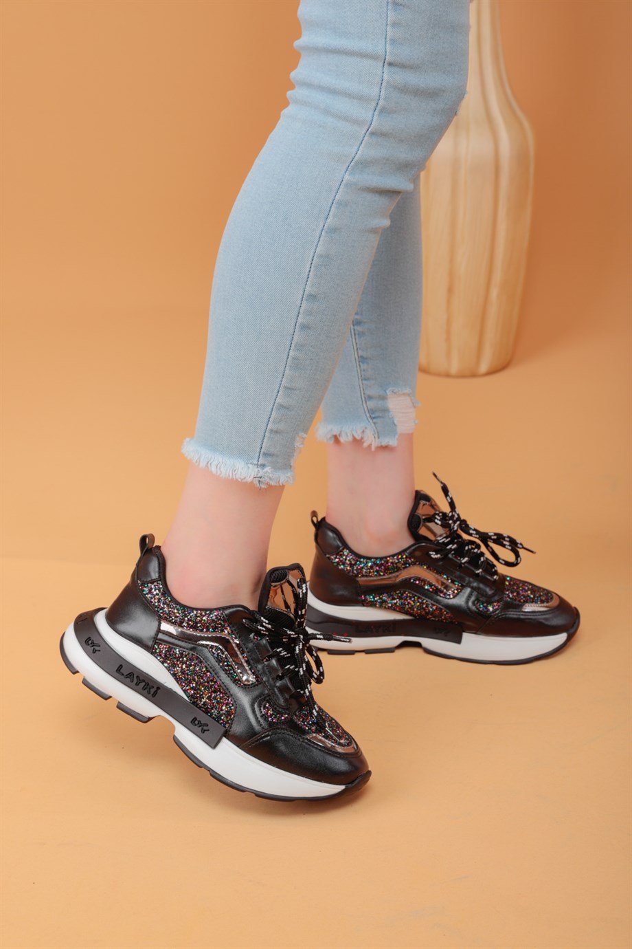 103010310000001laykiYürüyüş Ayakkabısılayki.com | Shawn Siyah Renkli Kadın Sneaker Shawn Siyah Renkli Kadın Sneaker
