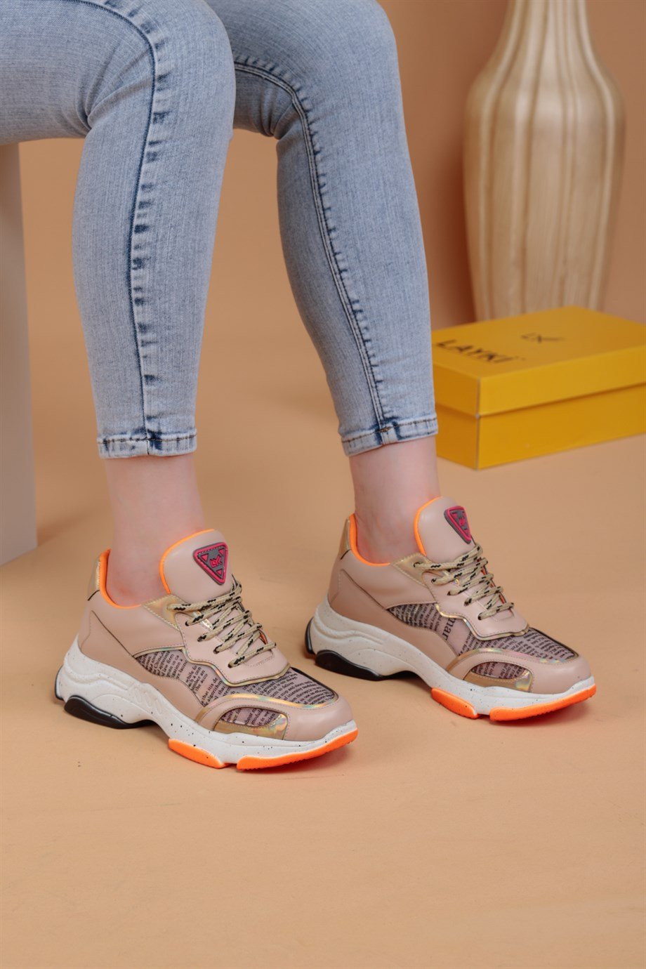 103010000000001laykiSneakerlayki.com | Trisha Krem Renkli Kadın Sneaker Trisha Krem Renkli Kadın Sneaker