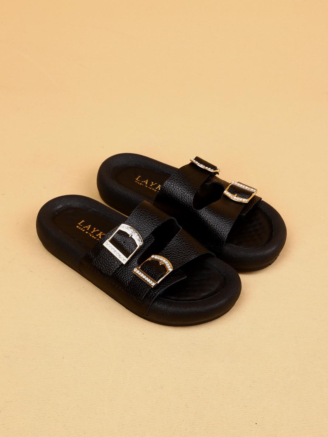 794010021901LaykiTerlikSiyah Renk Hakiki Deri Tokalı Kadın Terlik | Kalın Taban Lüx Terlik ModelleriLera Siyah Renkli Hakiki Deri Tokalı Kalın Taban Lüx Terlik