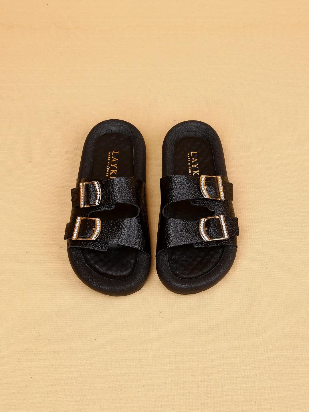 794010021901LaykiTerlikSiyah Renk Hakiki Deri Tokalı Kadın Terlik | Kalın Taban Lüx Terlik ModelleriLera Siyah Renkli Hakiki Deri Tokalı Kalın Taban Lüx Terlik