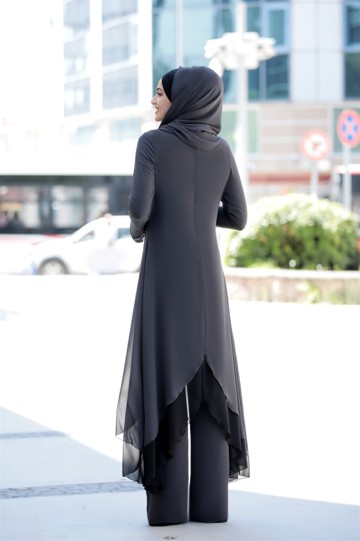 Havin Tesettür Tunik Gri