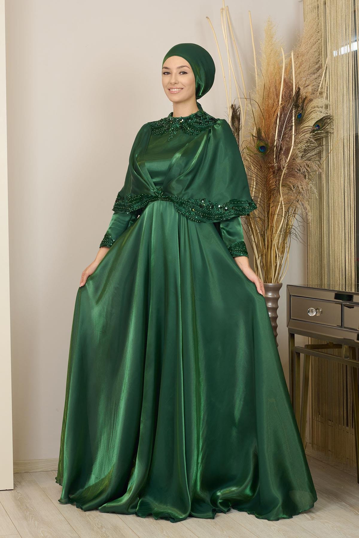 Pelerinli Deniz Abiye - Zümrüt