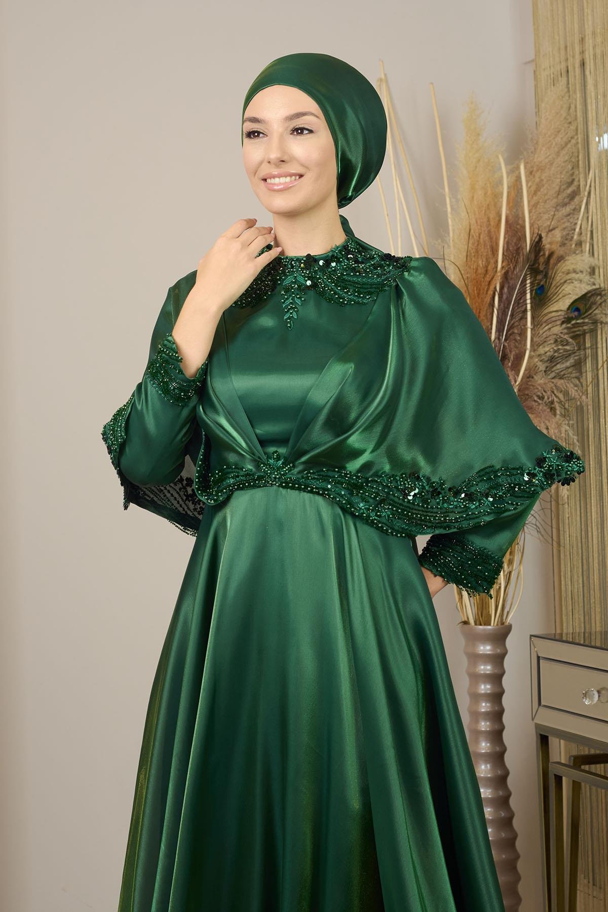 Pelerinli Deniz Abiye - Zümrüt