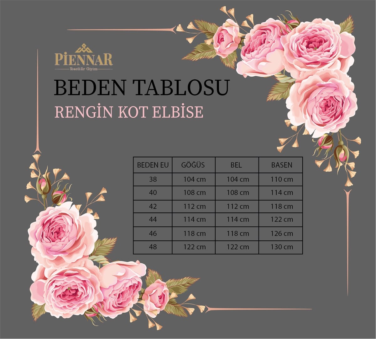 Piennar Rengin Mavi Kot Tesettür Elbise