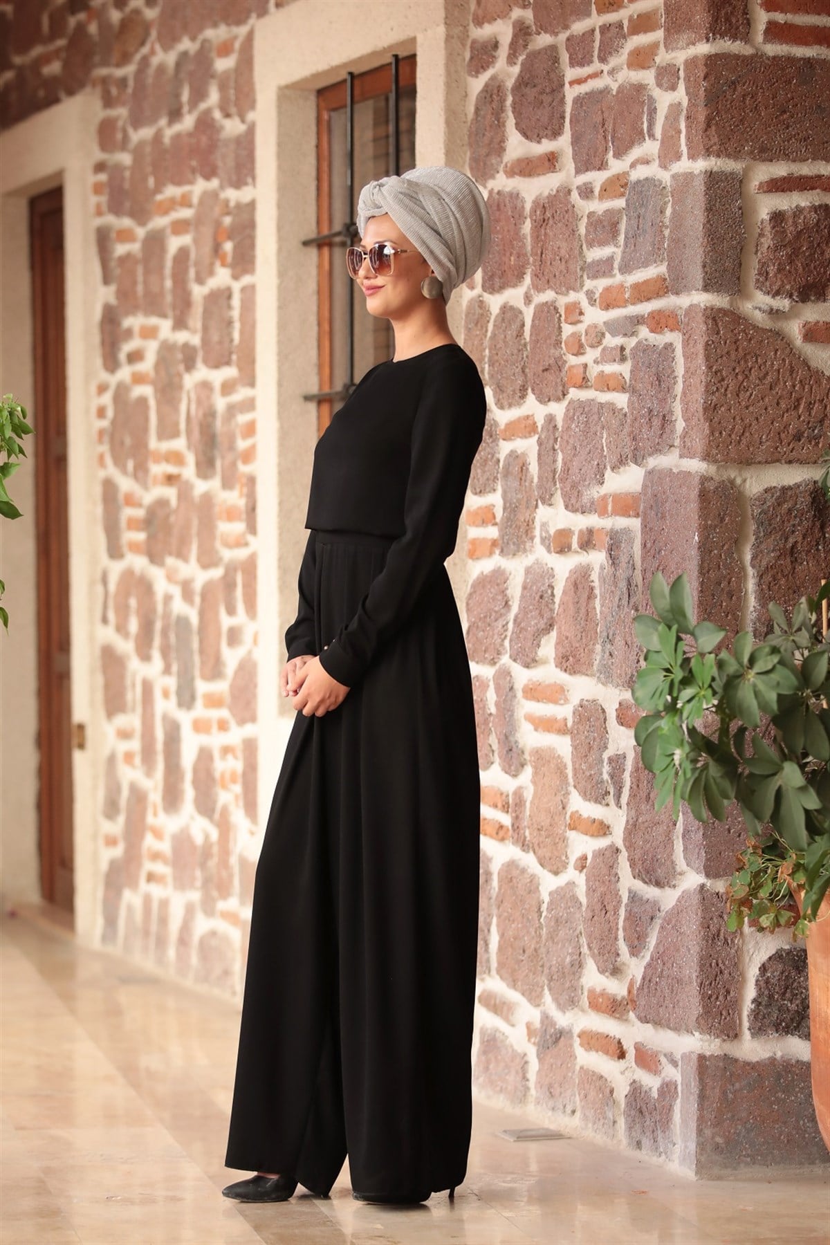 Zara Tesettür Tulum Siyah