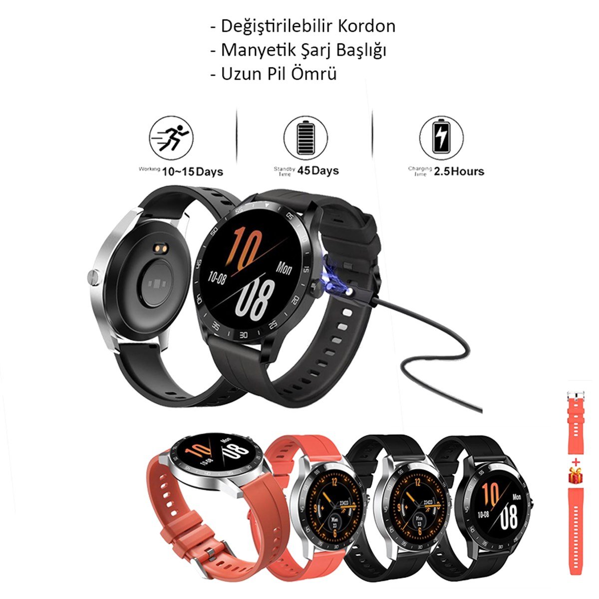 İxtech Xee Fit Smart XFIT01 Unisex Akıllı Saat Siyah  ( İxtech Türkiye Garantili )