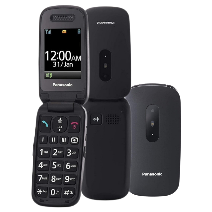 Panasonic KX-TU446 Katlanabilir Tuşlu Cep Telefonu Gri