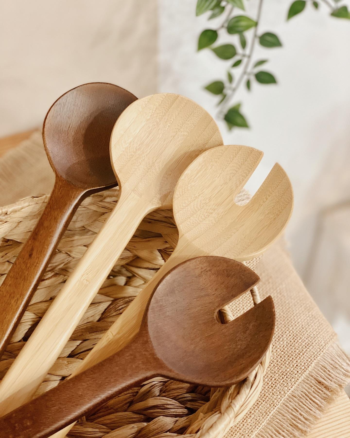 Akasya ve Çam Bambu Ahşap Kaşıklar