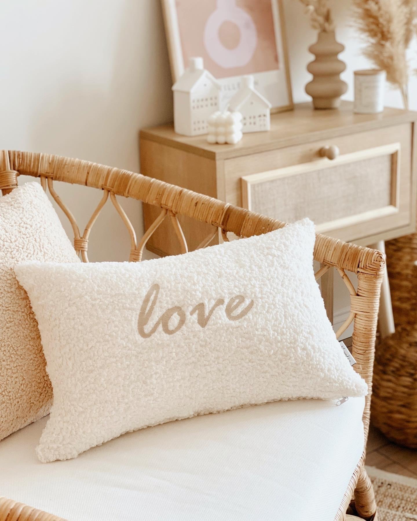 Teddy Yastık Kılıfı Home Familiy Love Happy