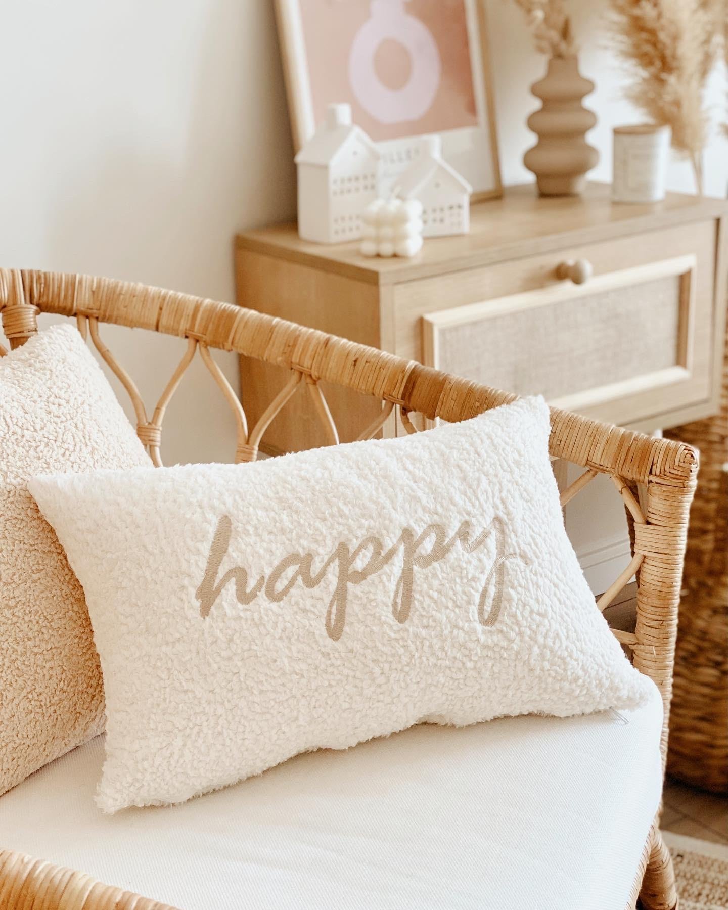 Teddy Yastık Kılıfı Home Familiy Love Happy