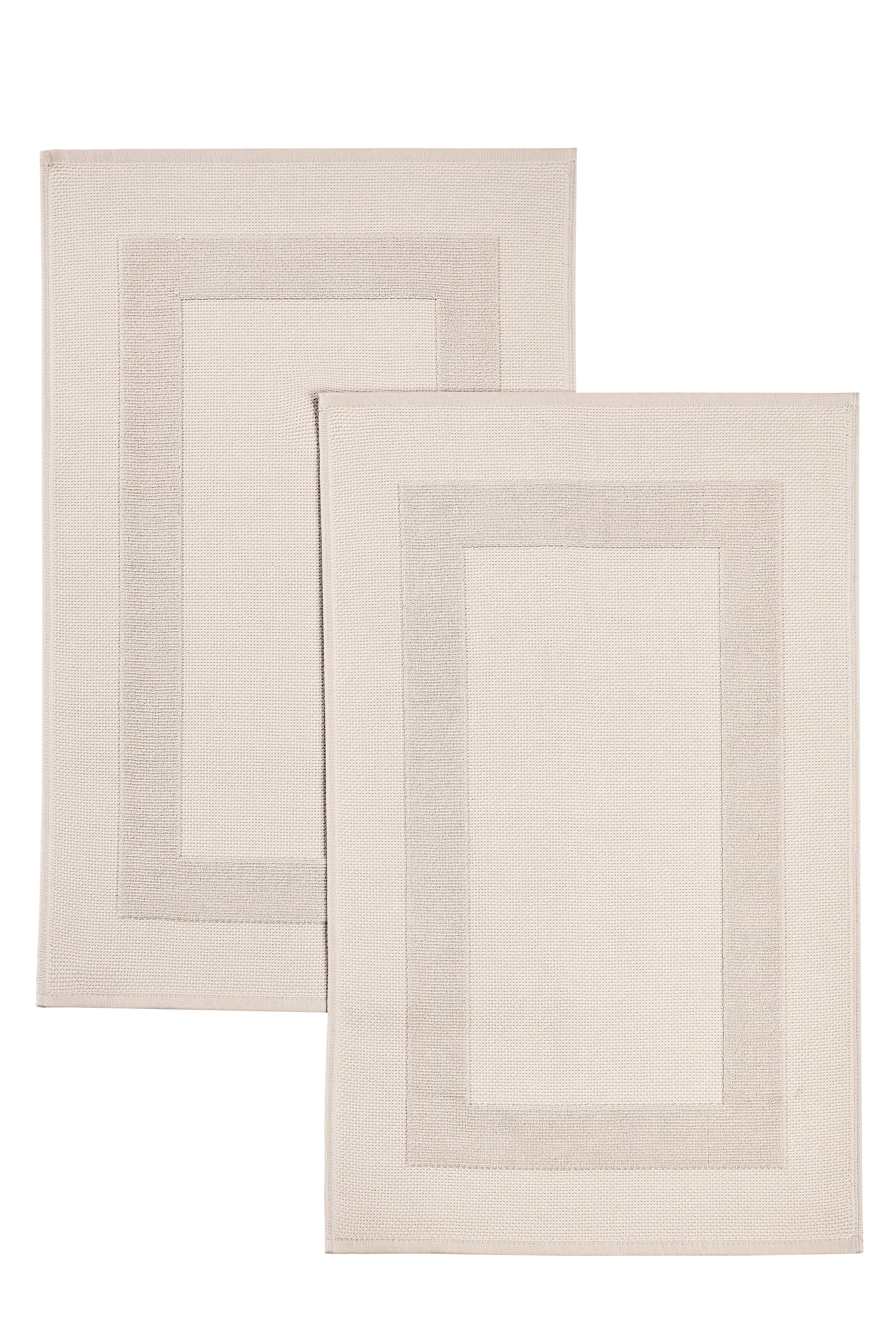 Bernini %100 Pamuk 50X80 2'Li Ayak Havlusu - Pudra