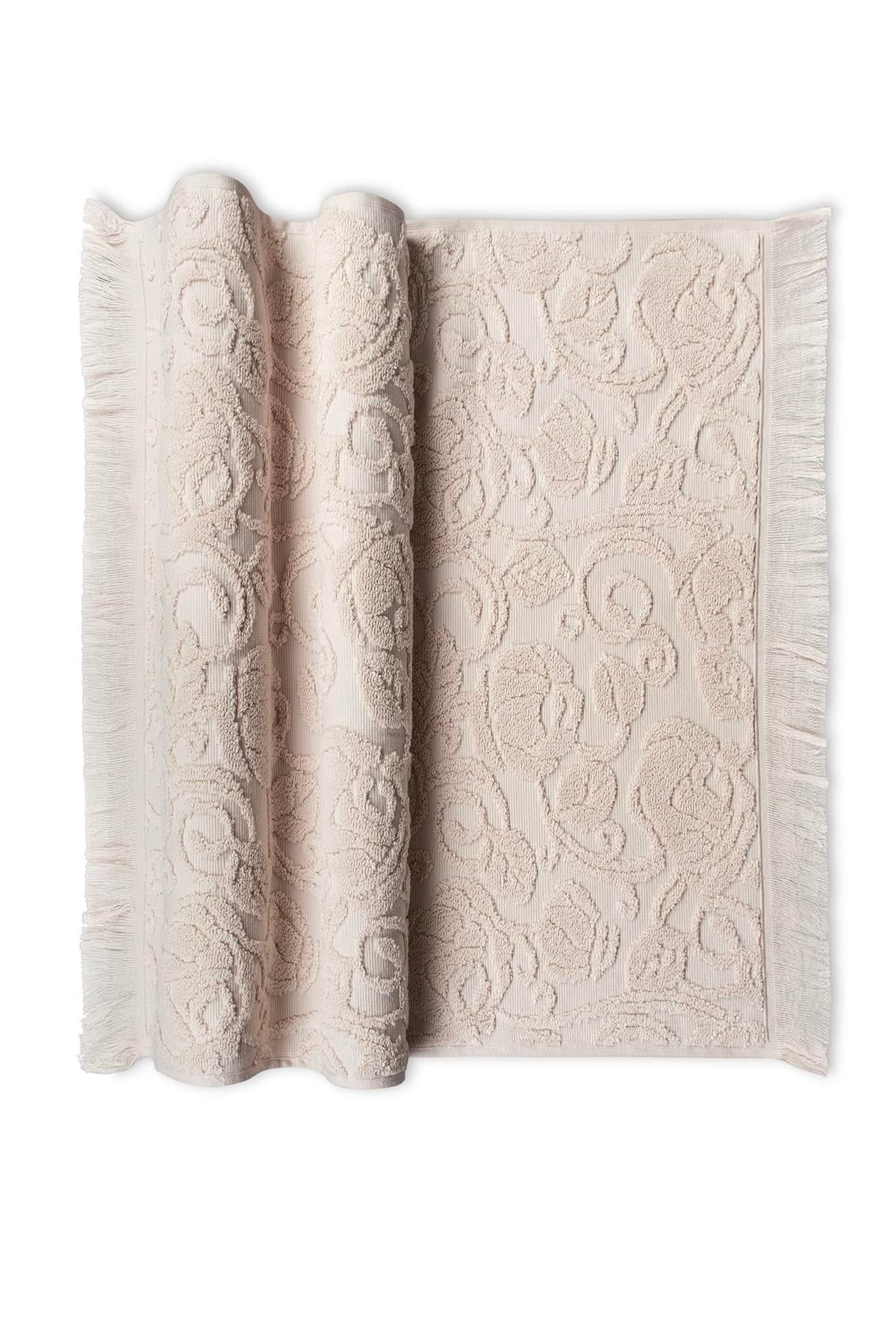 Roja %100 Pamuk 50*90 Tekli Yüz Havlusu - Somon