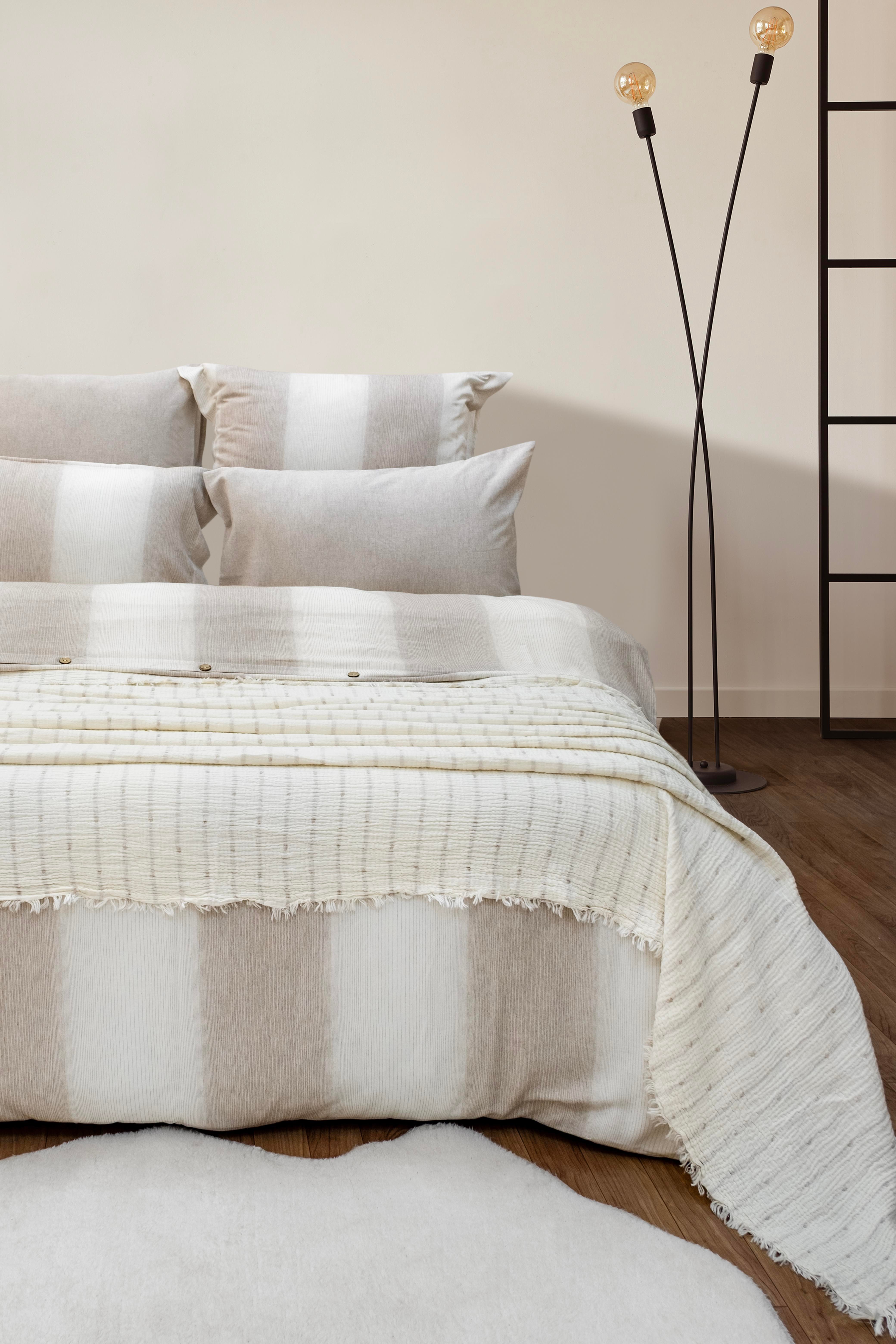Timeless 7 Parça Müslin Pikeli Poplin Nevresim Takımı - Pudra