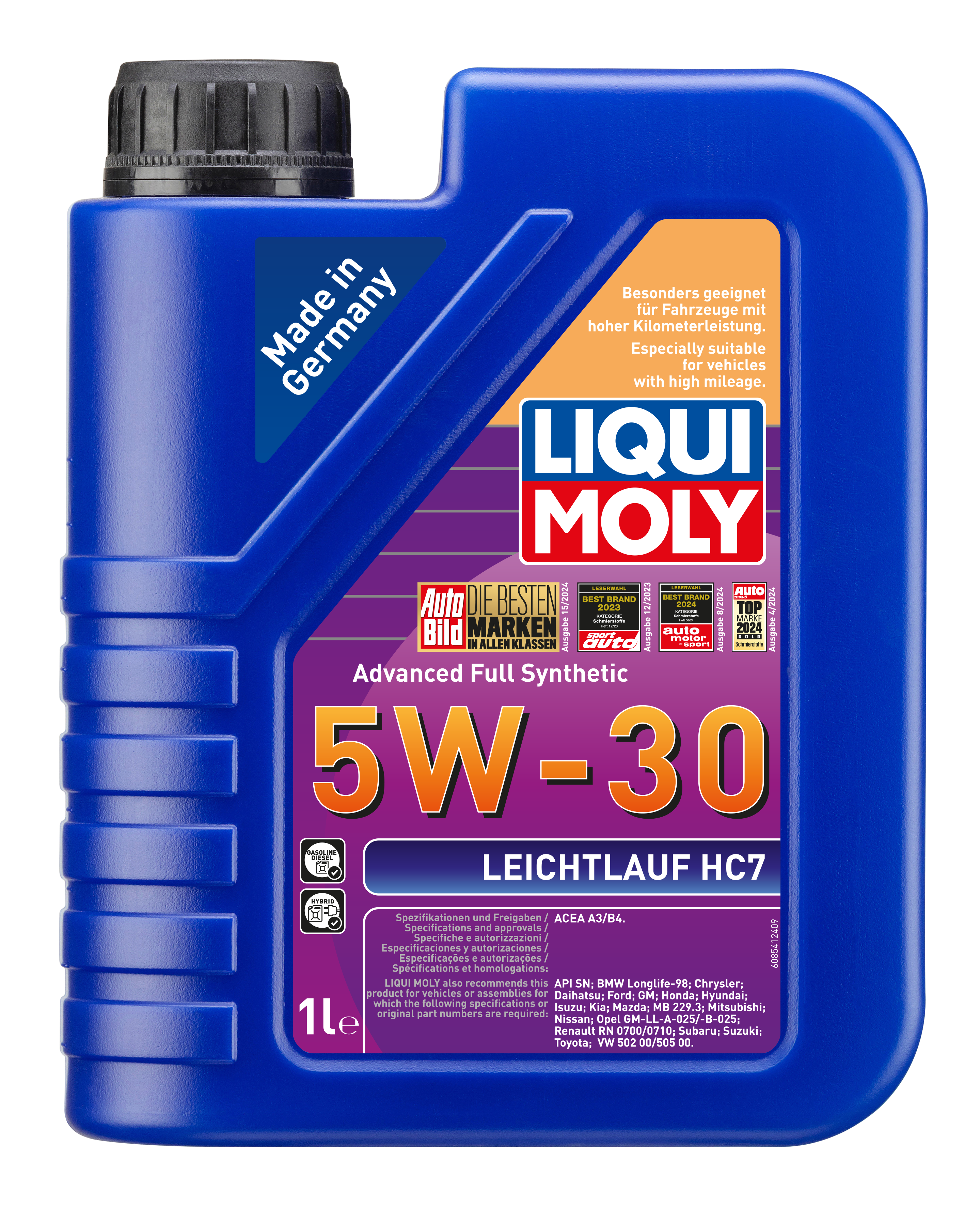 LIQUI MOLY 5W30 Motor Yağı Leichtlauf HC7 1 Litre  (8541)