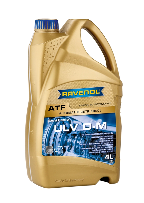 RAVENOL ATF ULV D-M (Ultra Düşük Viskoziteli Sentetik Şanzıman Yağı) 4 Litre