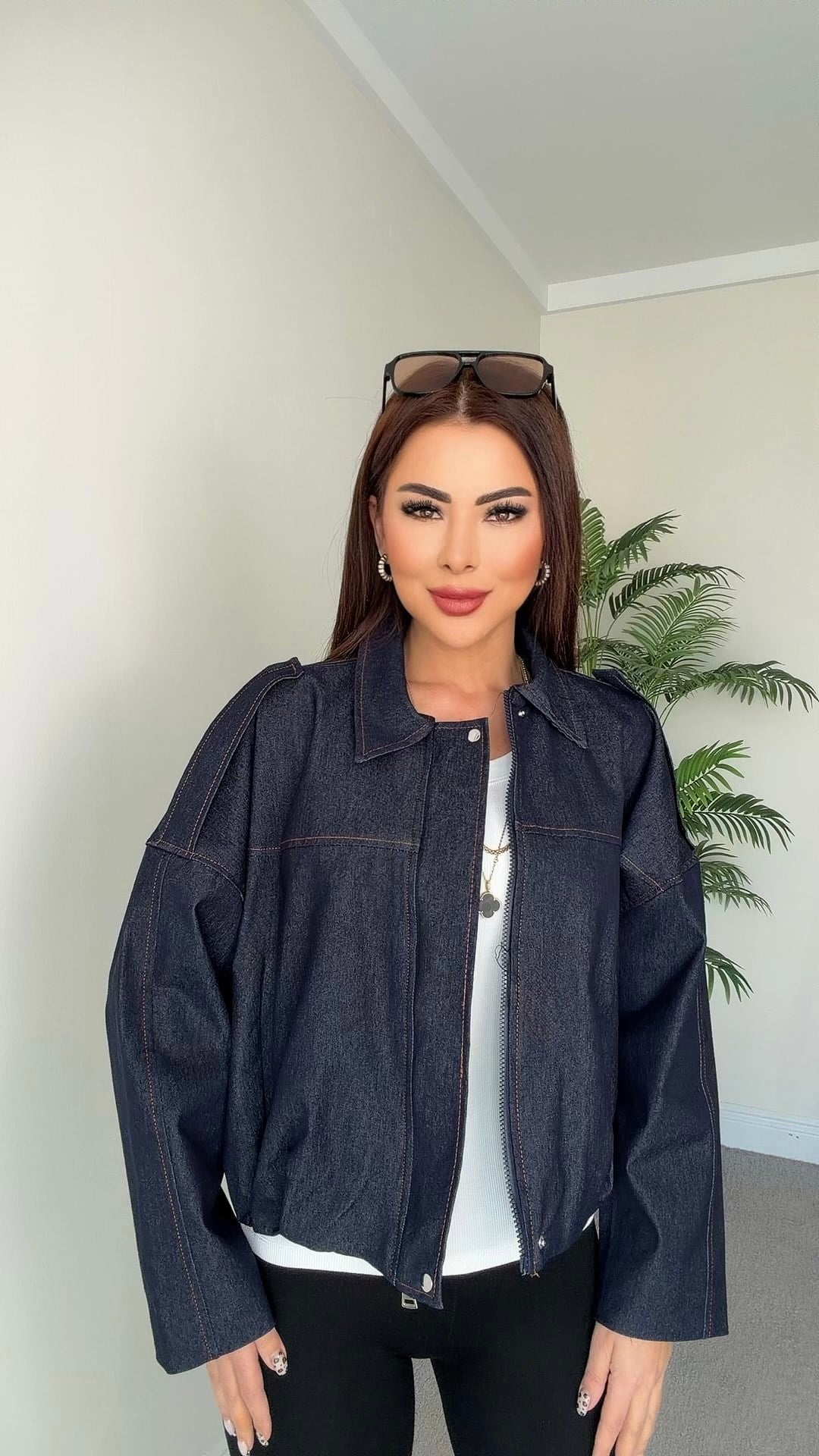 Anya Kadın Bomber Denim Ceket