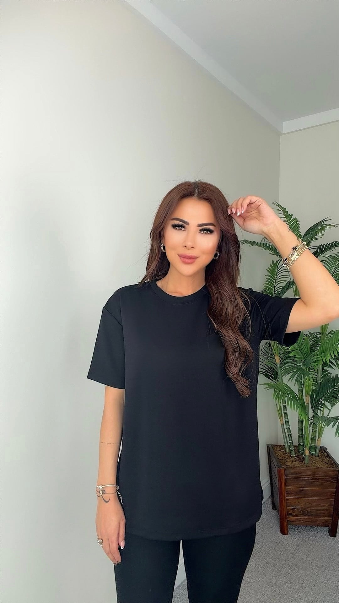 Bantra Kadın Siyah Basic T-shirt