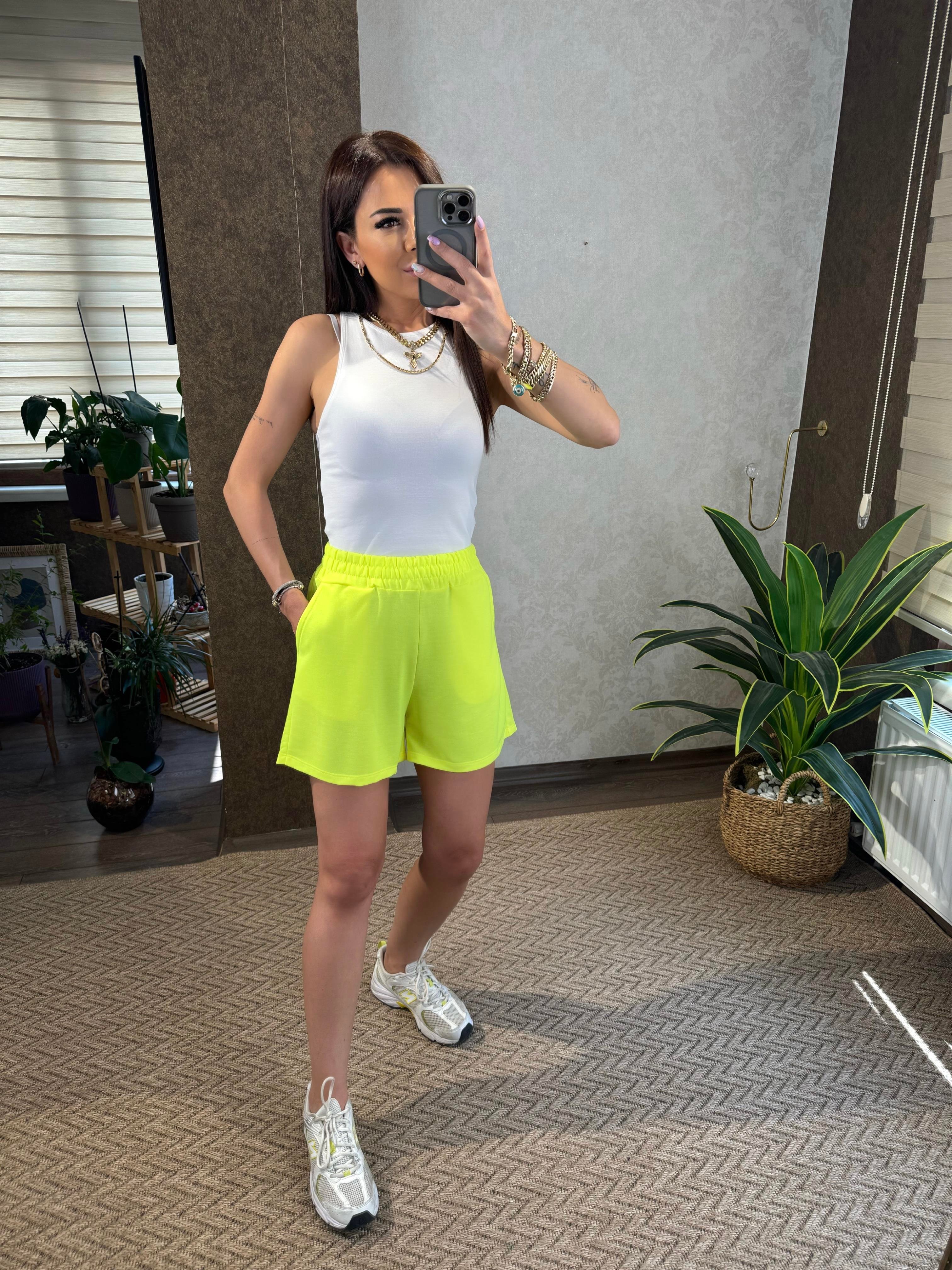 Begonia Kadın Neon Sarı Şort