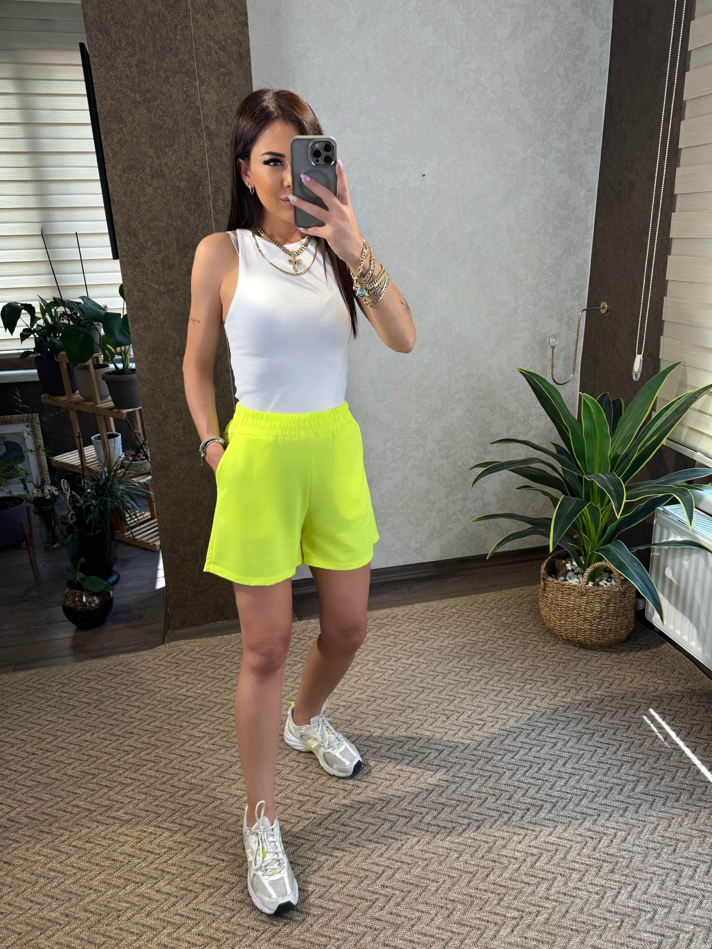 Begonia Kadın Neon Sarı Şort
