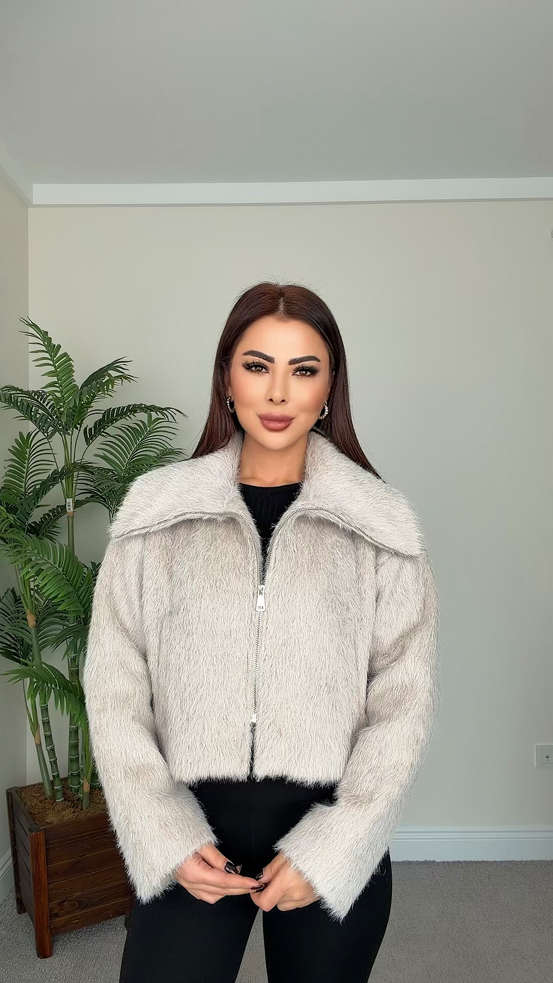 Calimbo Kadın Premium Bej Ceket 