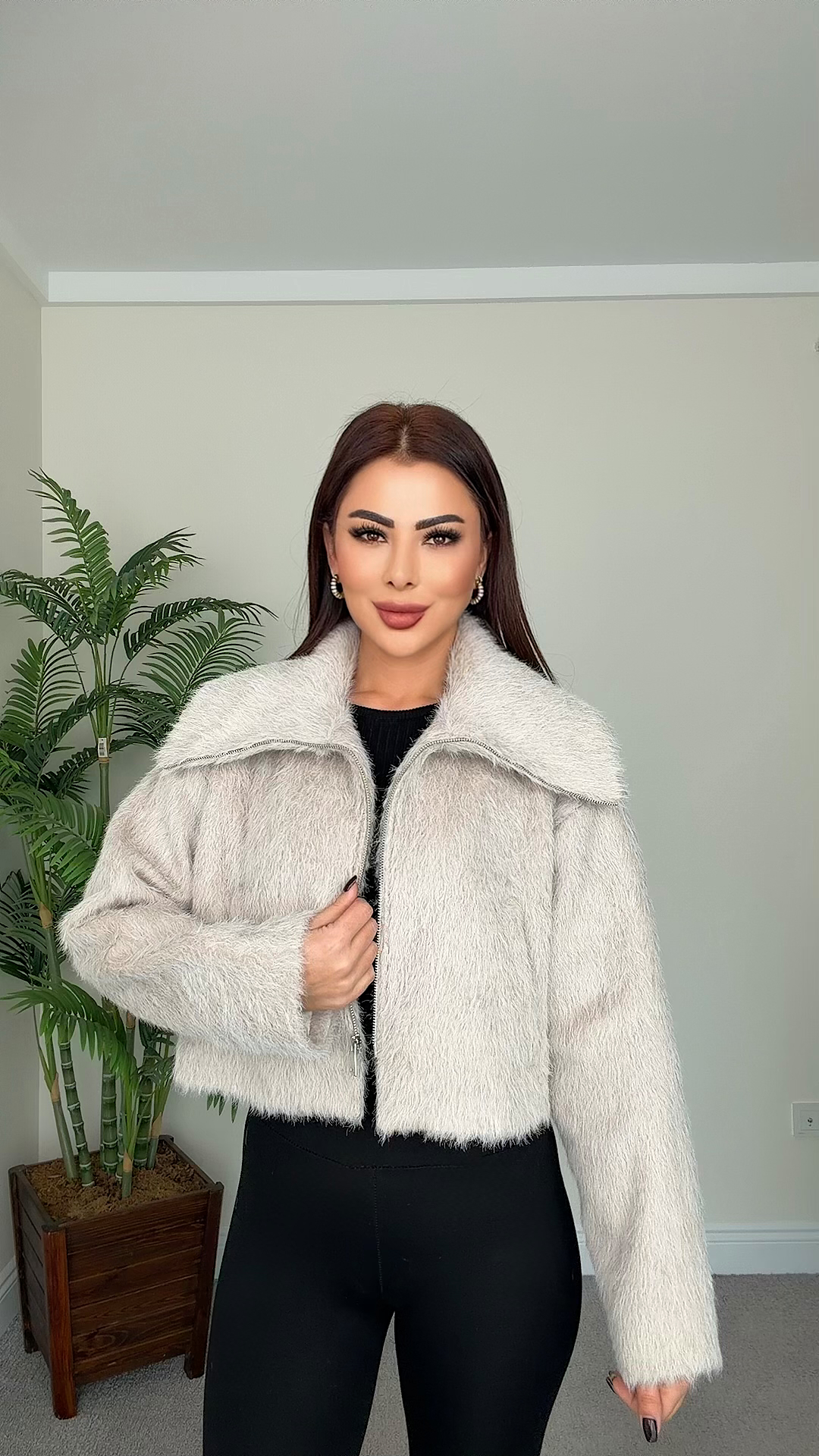 Calimbo Kadın Premium Bej Ceket 