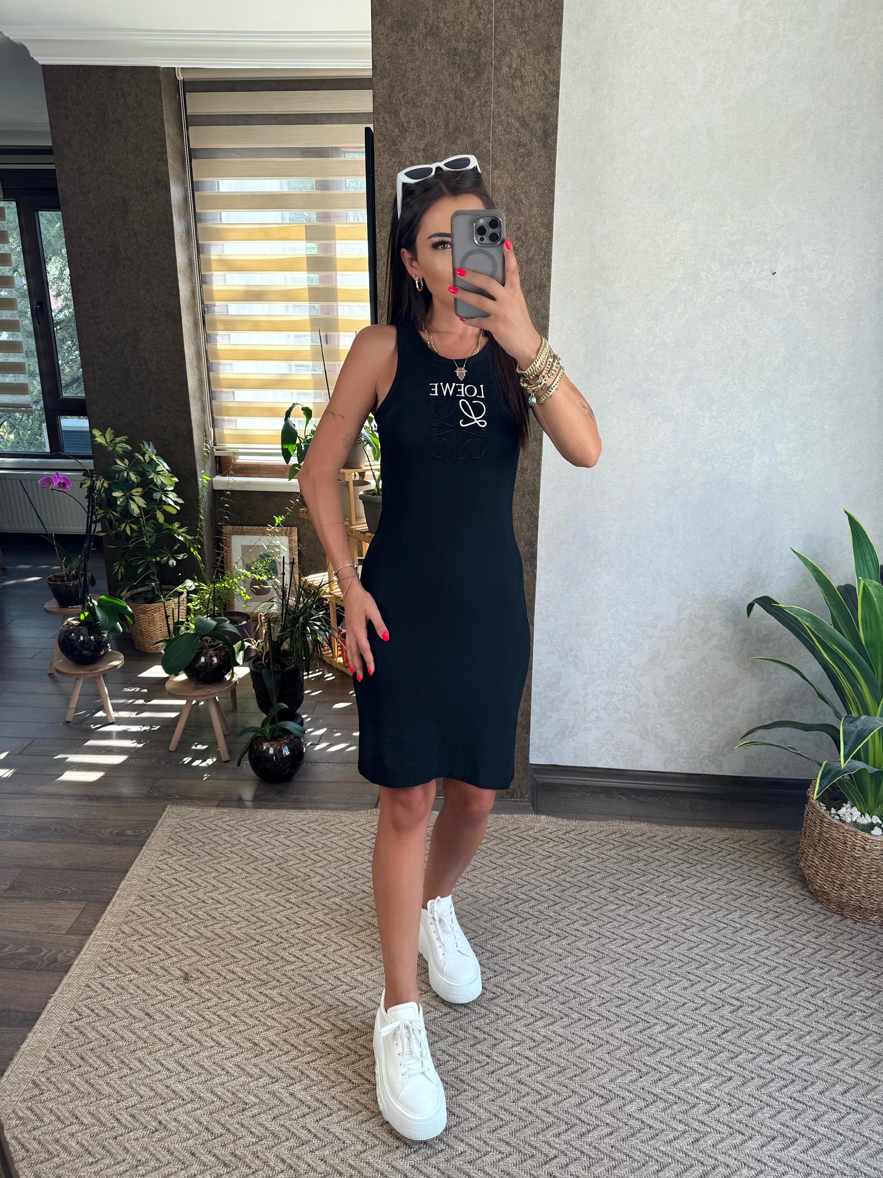 Chris Kadın Siyah Elbise