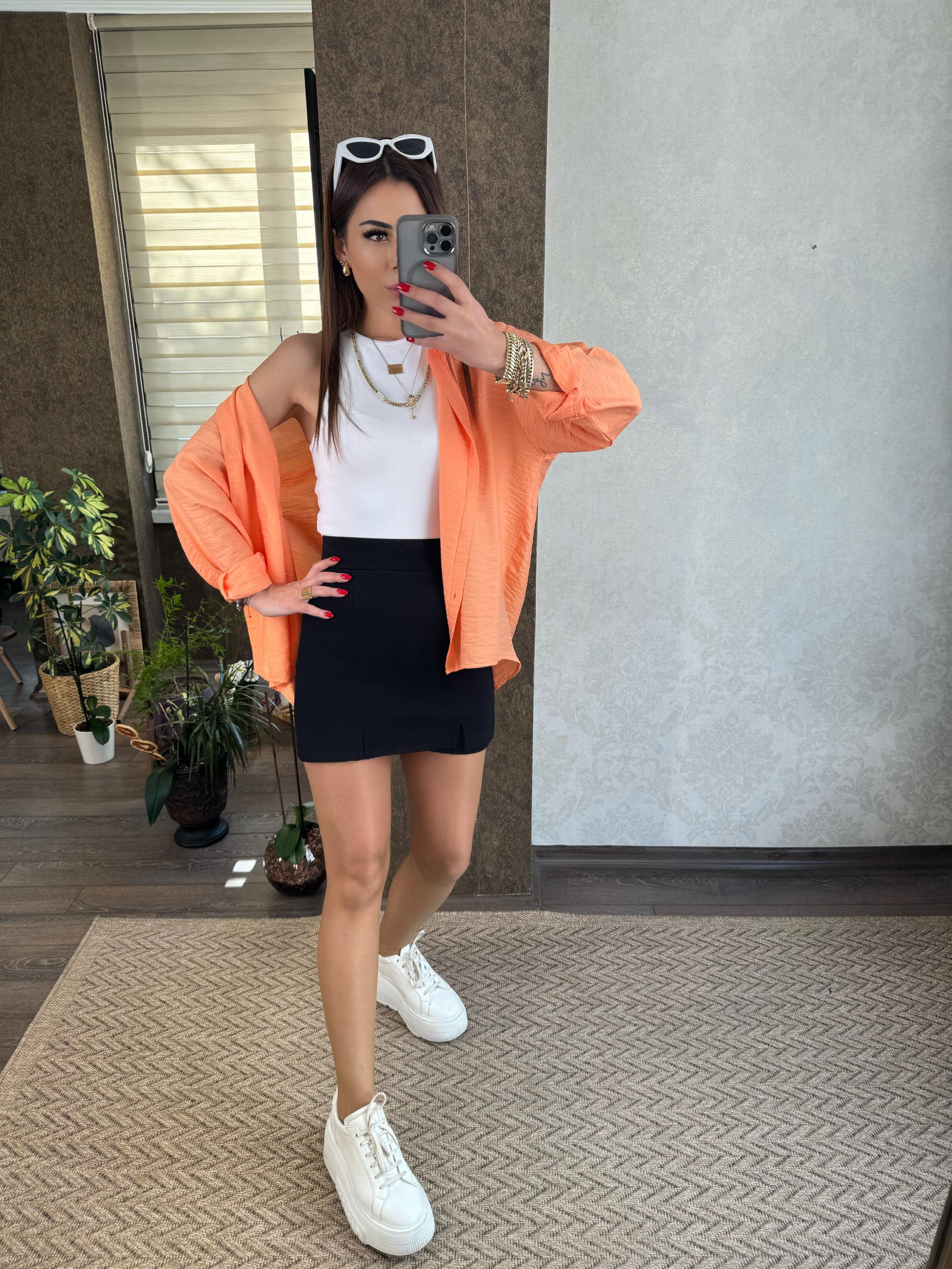 Darla Kadın Siyah Şort Etek