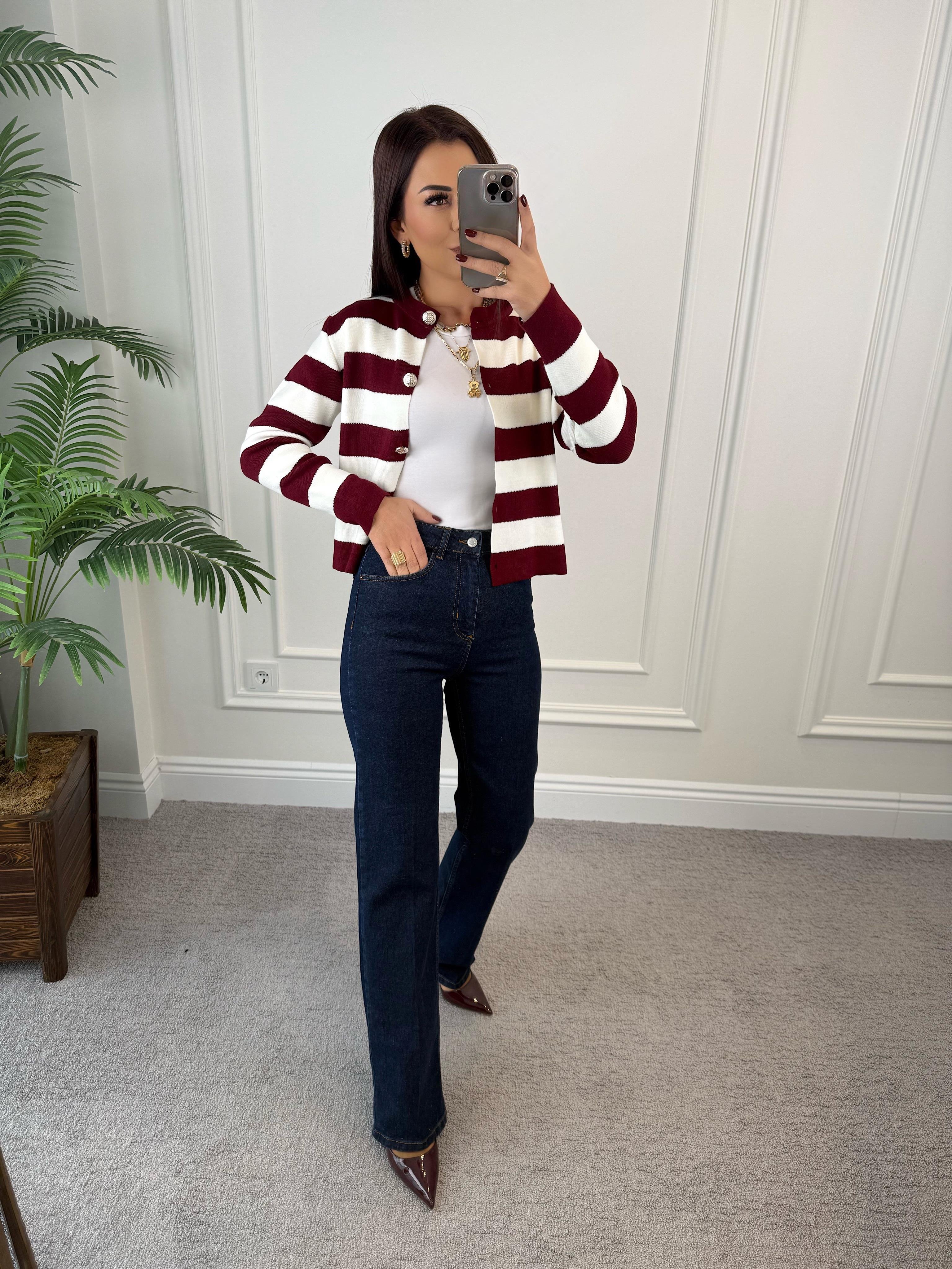 Denim Yüksek Bel Geniş Paça Jean