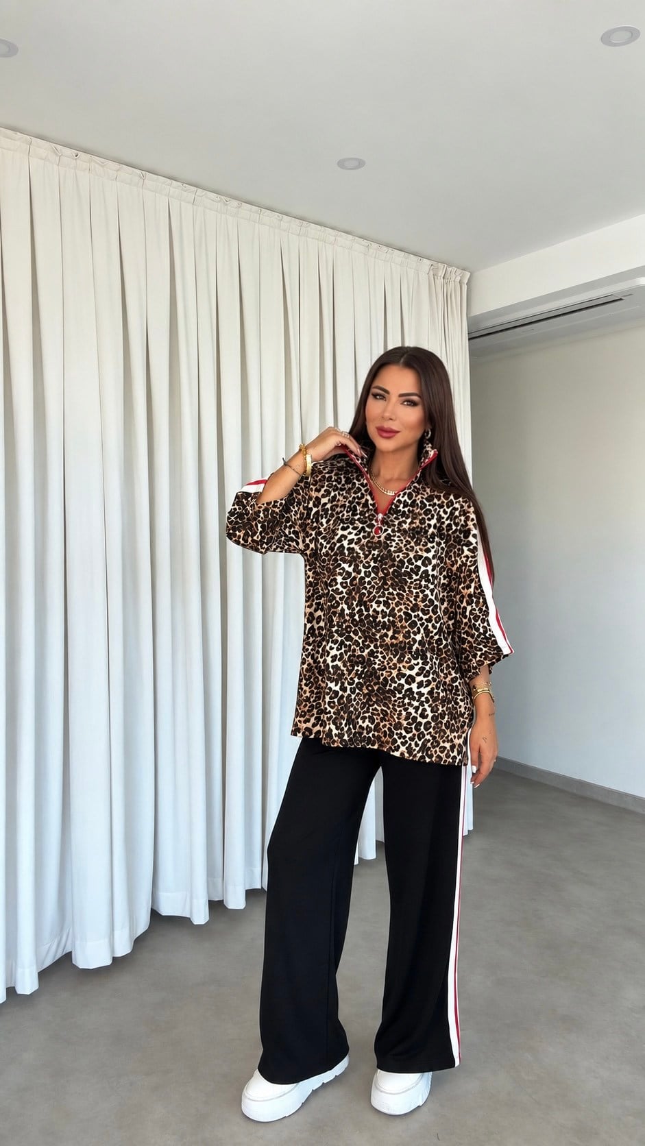 Gasera Kadın Leopar Desenli Takım