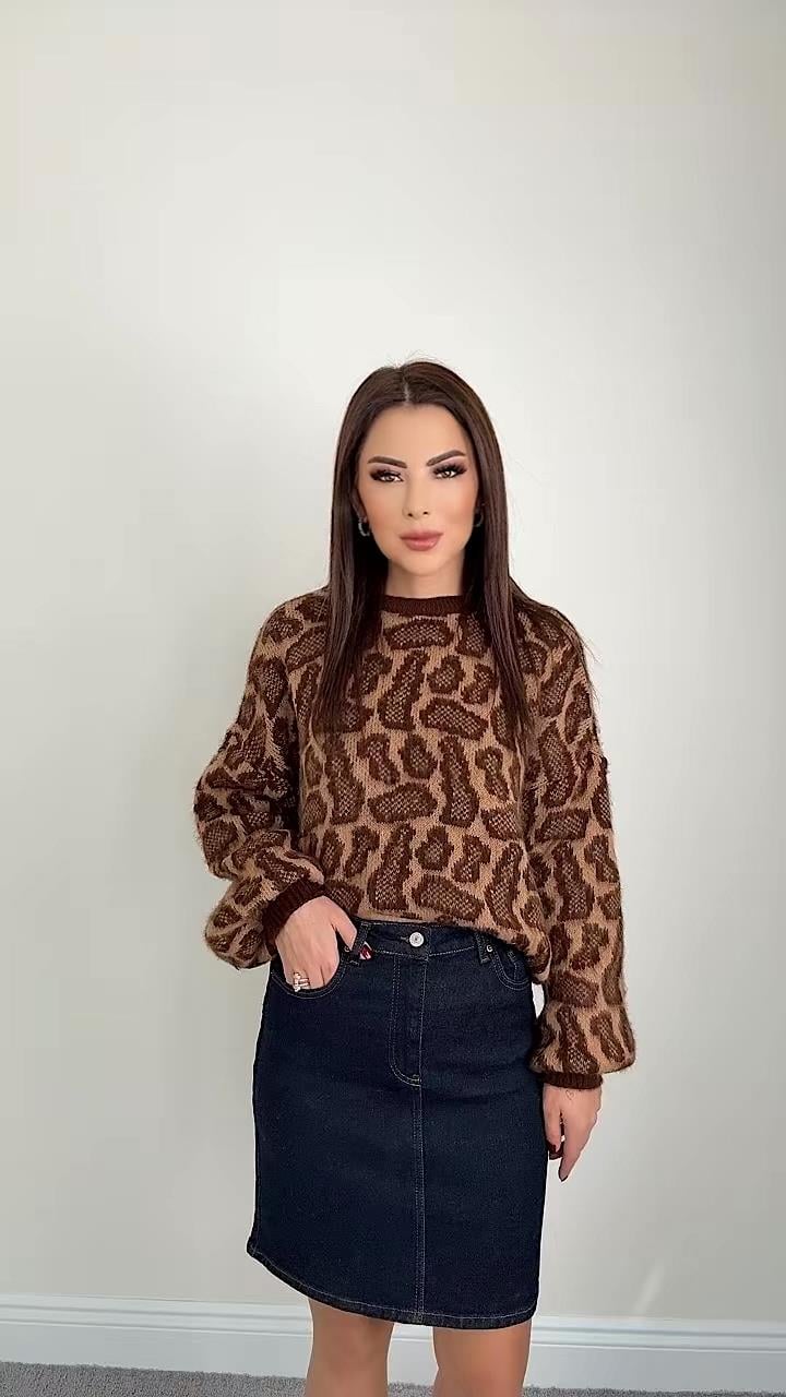 Navy Blue Kadın Jean Etek