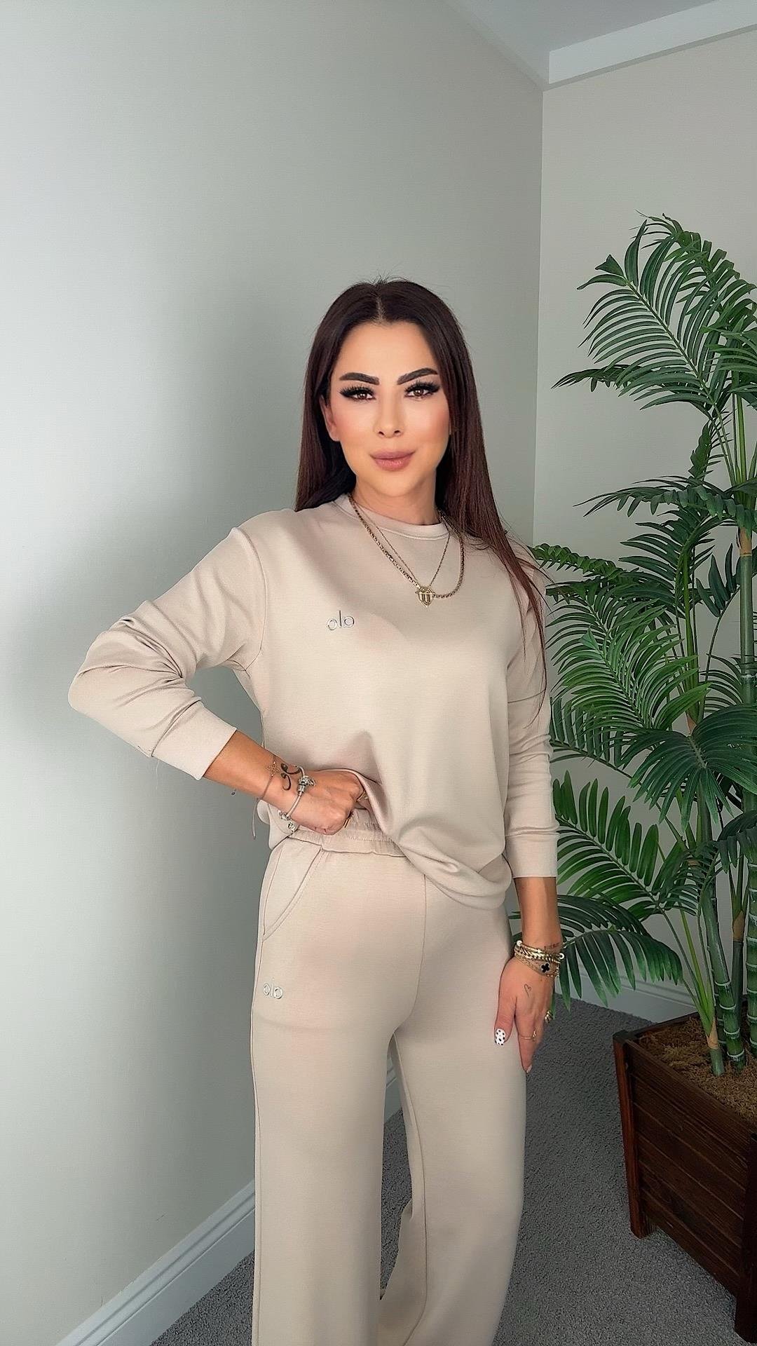 Norea Kadın Basic Bej İkili Takım