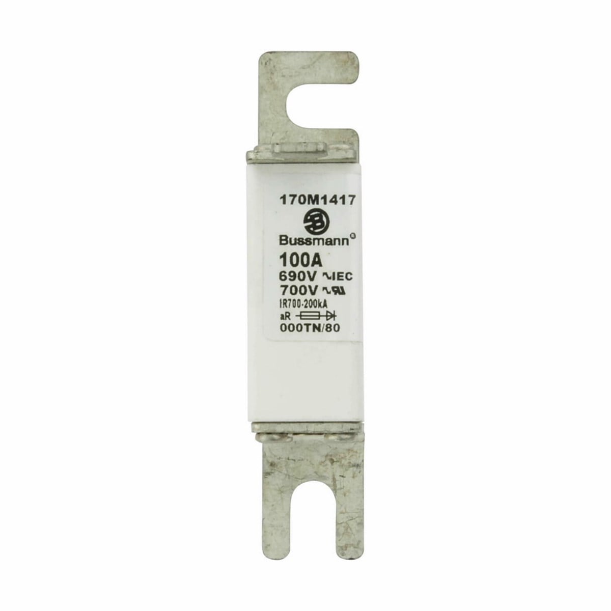 Bussmann 170M1417 100A Tabana Montaj Hızlı Sigorta