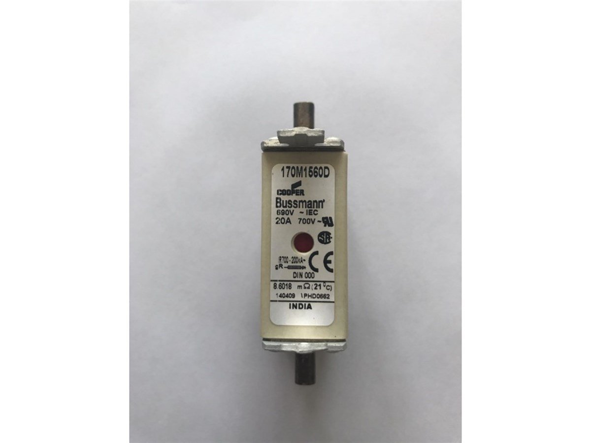 Bussmann 170M1560 20A NH000 Hızlı Bıçaklı Sigorta