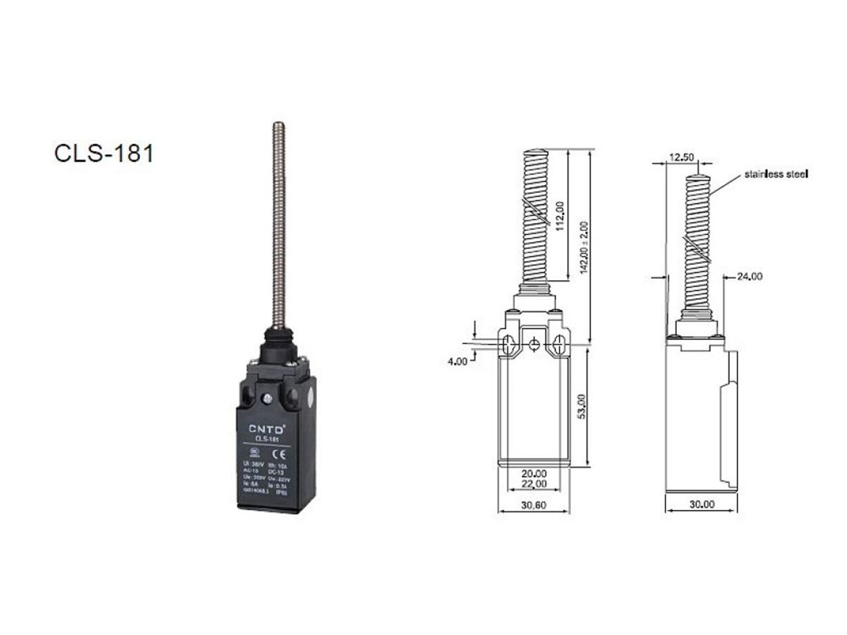 CNTD CLS-181 Dar Gövde Spiral Telli Limit Switch