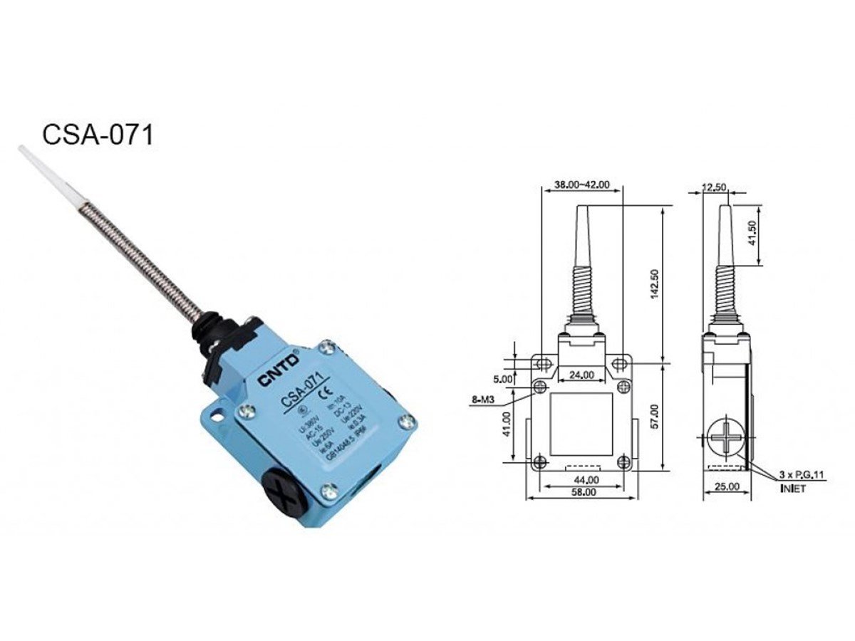 CNTD CSA-071 Spiral Telli & Plastik Çubuk Limit switch