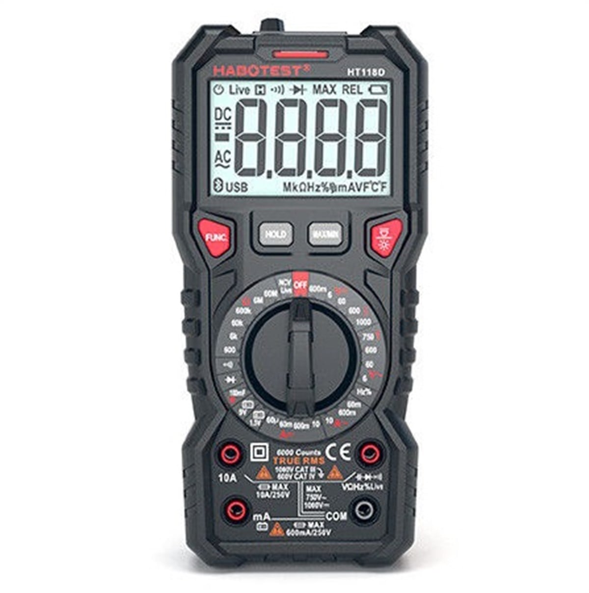 HABOTEST HT118D TRUE RMS DİJİTAL MULTİMETRE ÖLÇÜ ALETİ ÖLÇÜM CİHAZI