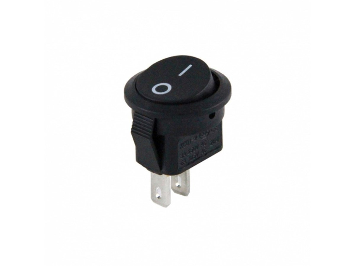 Mini Yuvarlak Işıksız Anahtar ON-OFF 2P IC-134E
