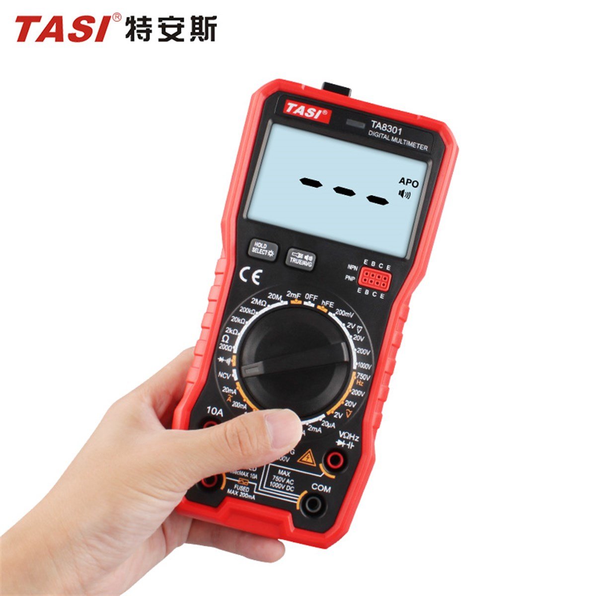 TASİ TA8301 ÇOK FONSİYONLU TRUE RMS Dijital Multimetre Ölçü Aleti TA-8301 TA 8301