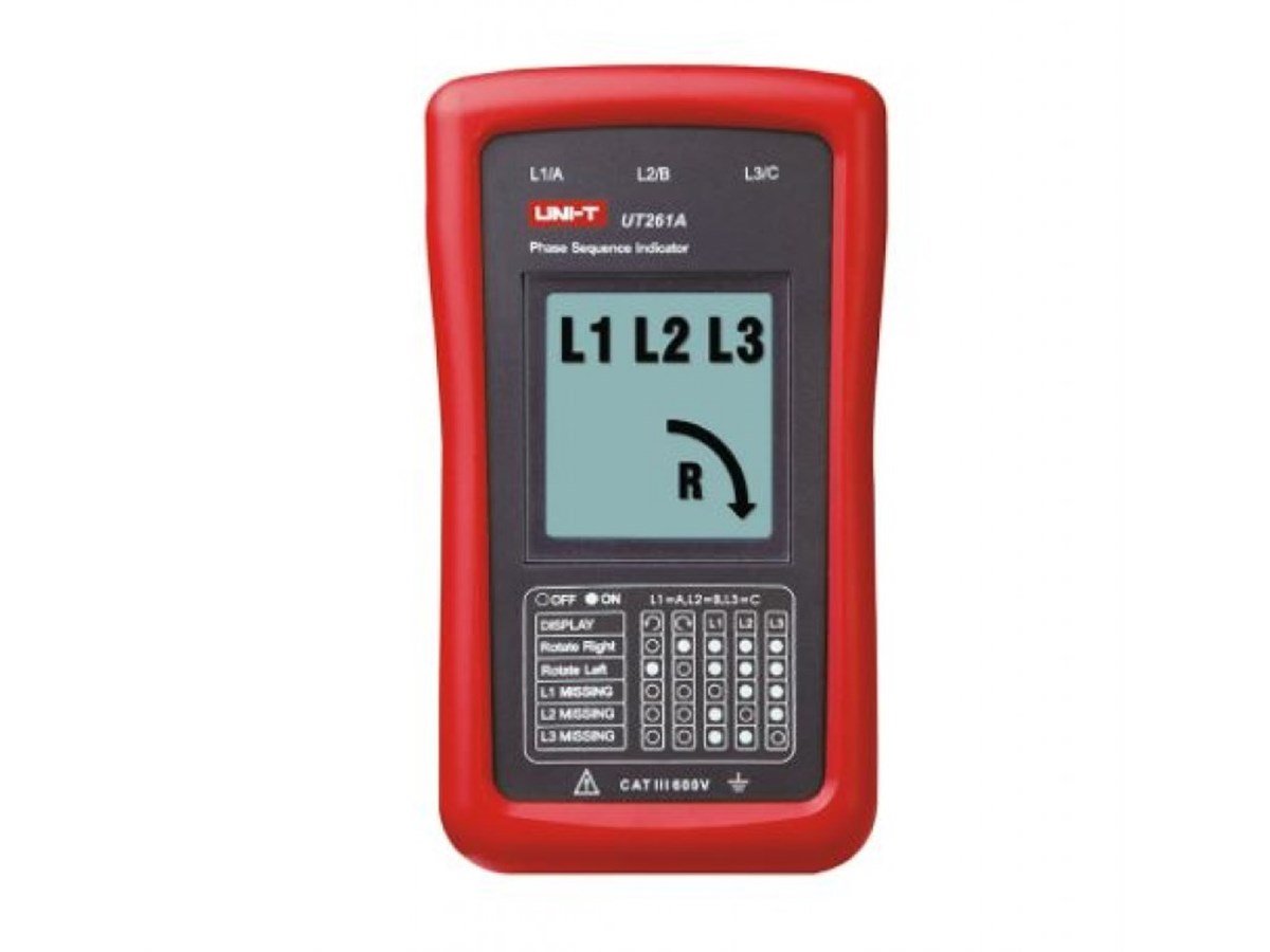 Unı-t  UT261A Dijital Faz Sırası Ölçü Aleti