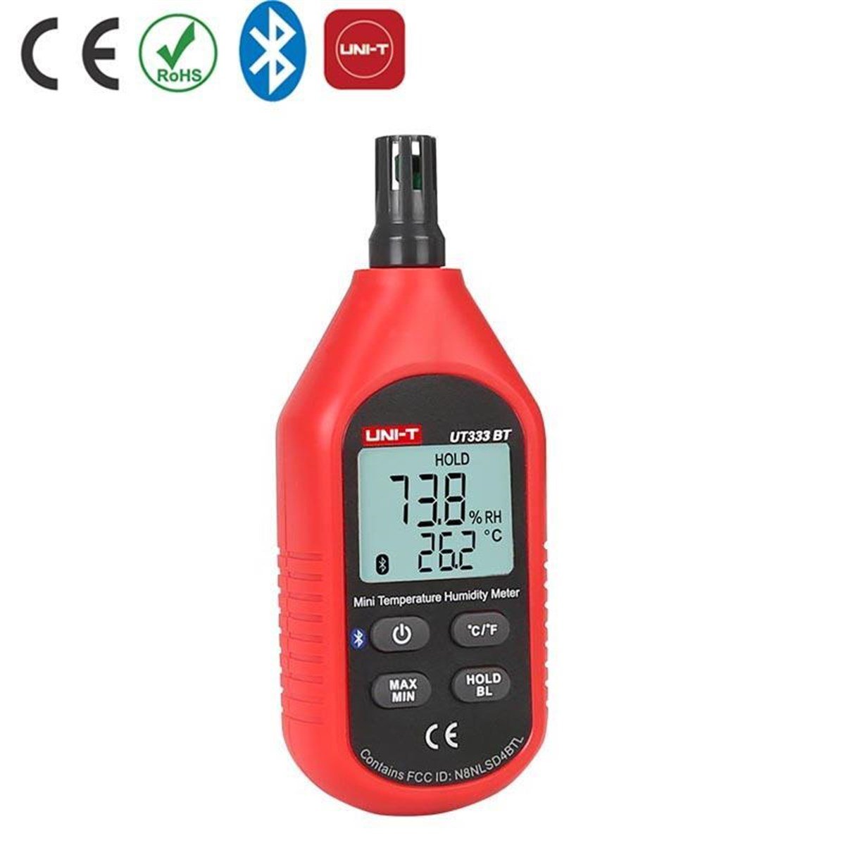 UNI-T UT 333BT Bluetooth Mini Isı Nem Ölçer -10°/60° 0-100 Rh
