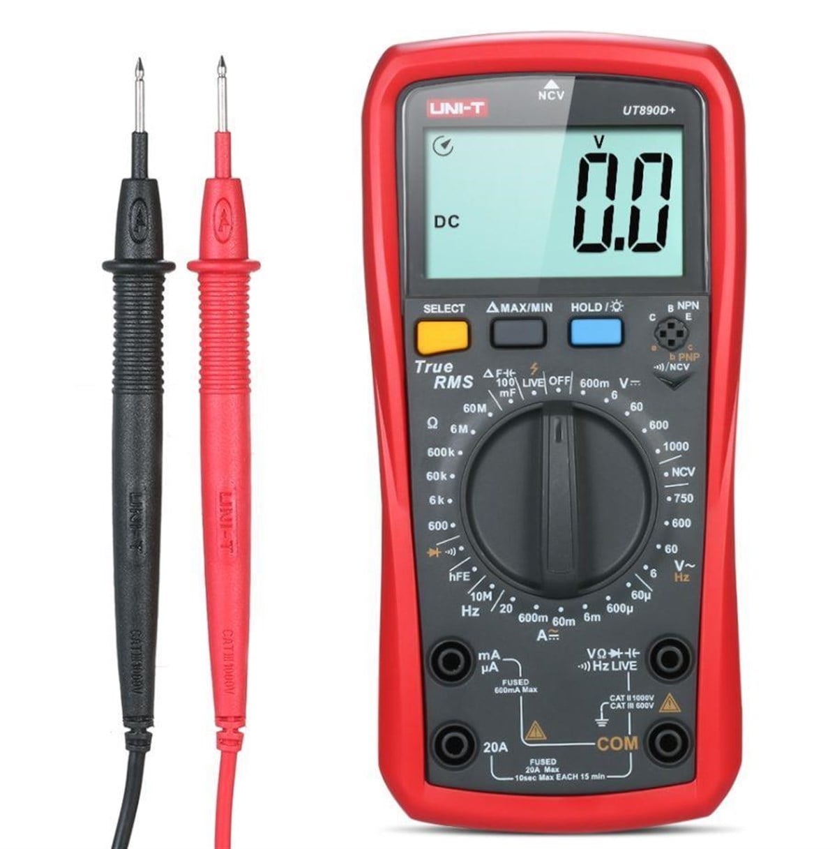 Unı-t Ut 890D+ Dijital Multimetre True Rms Dc 1000v Ac/Dc 20A