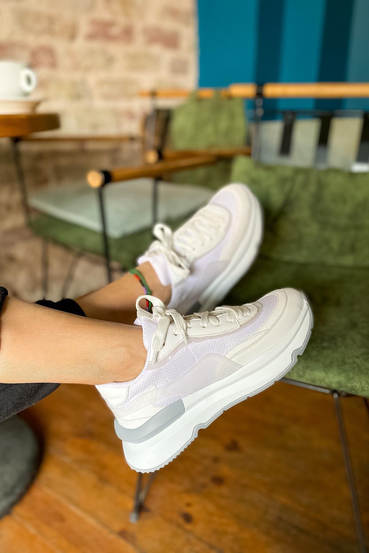 Cocana Beyaz Kadın Sneakers