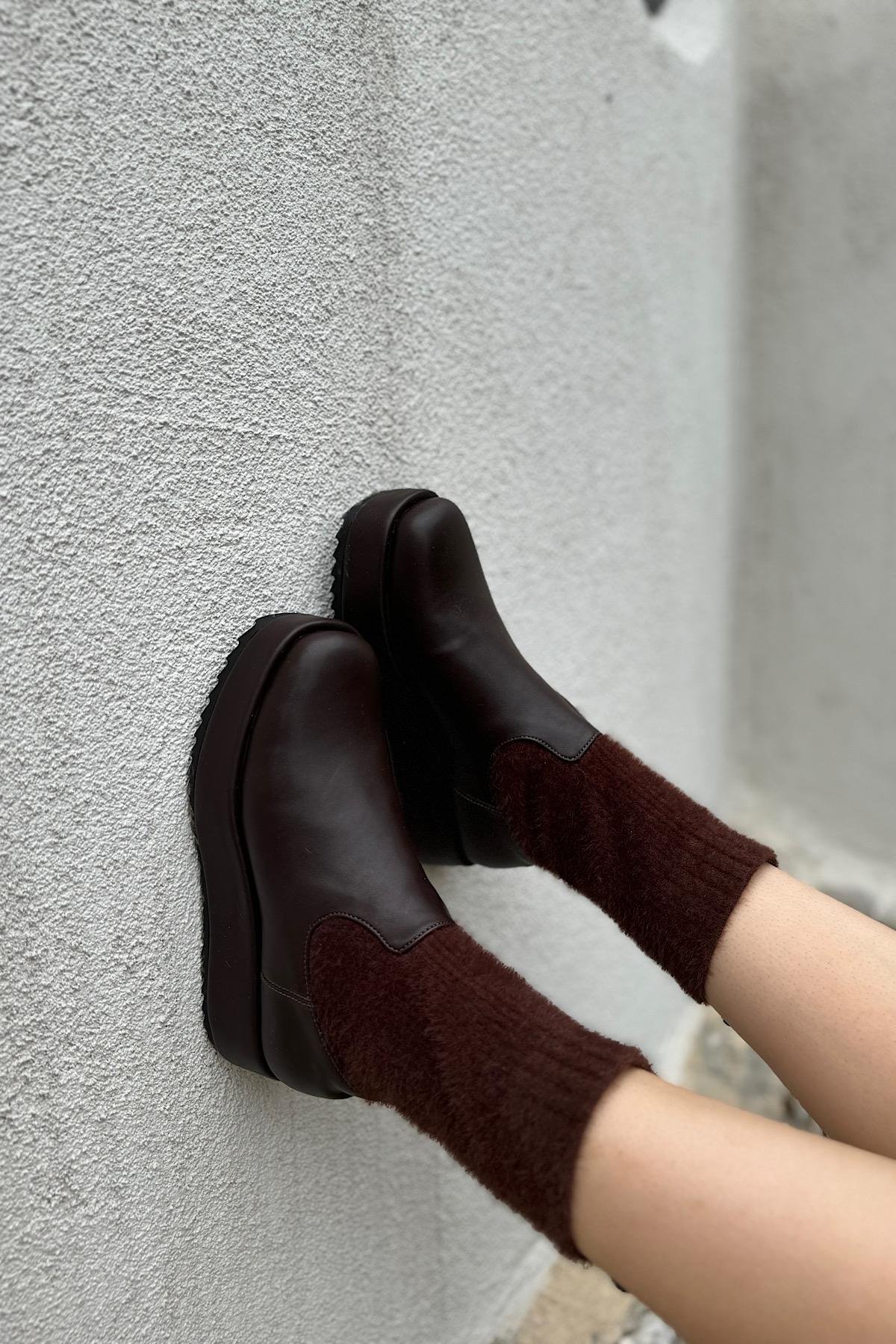 Eldon Acı Kahve Triko Kadın Bot