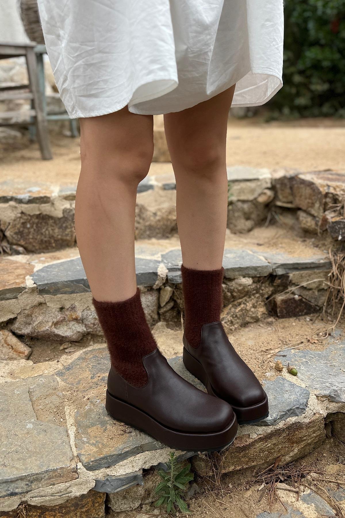 Eldon Acı Kahve Triko Kadın Bot